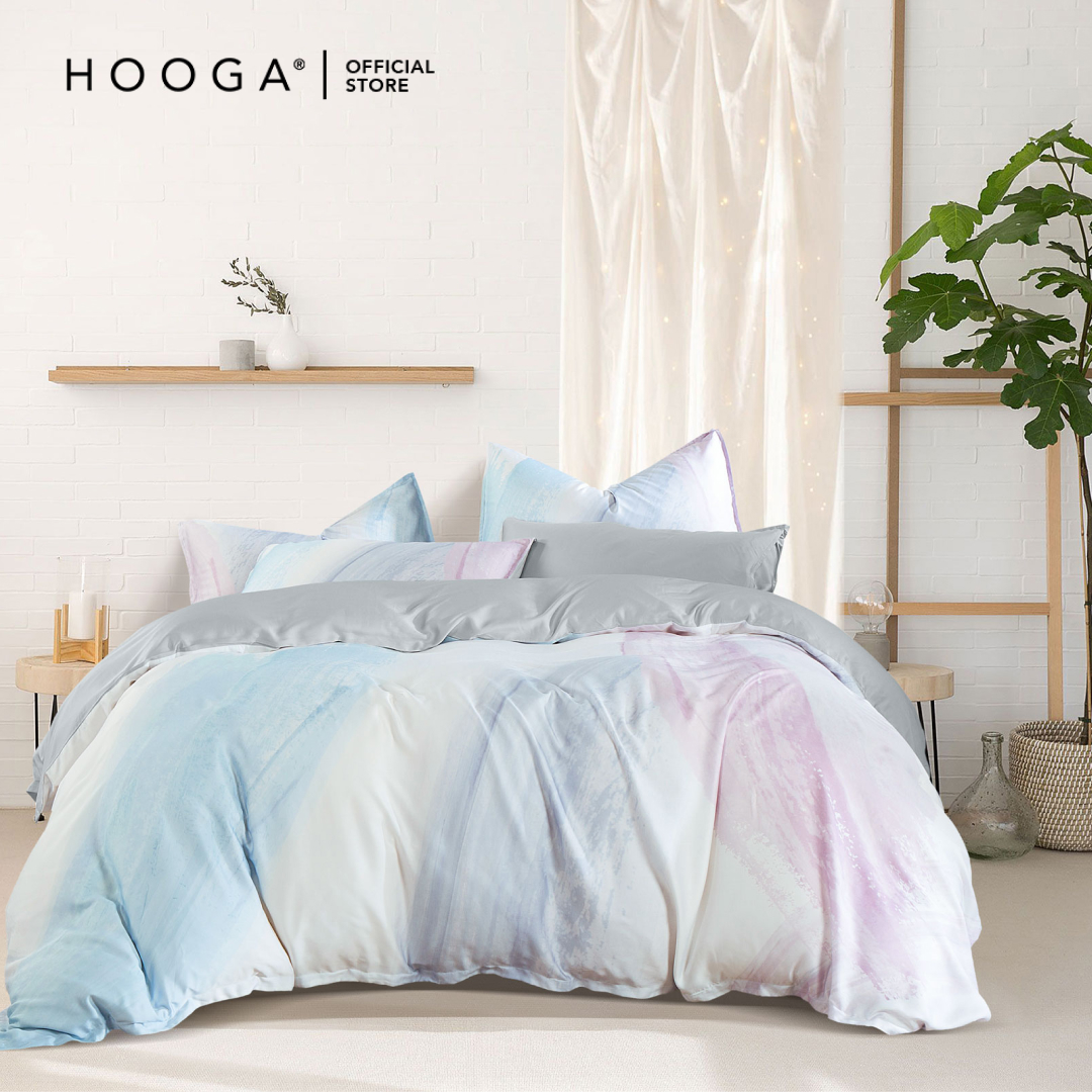 طقم غطاء لحاف سرير من Hooga Faythe 900TC Tencel