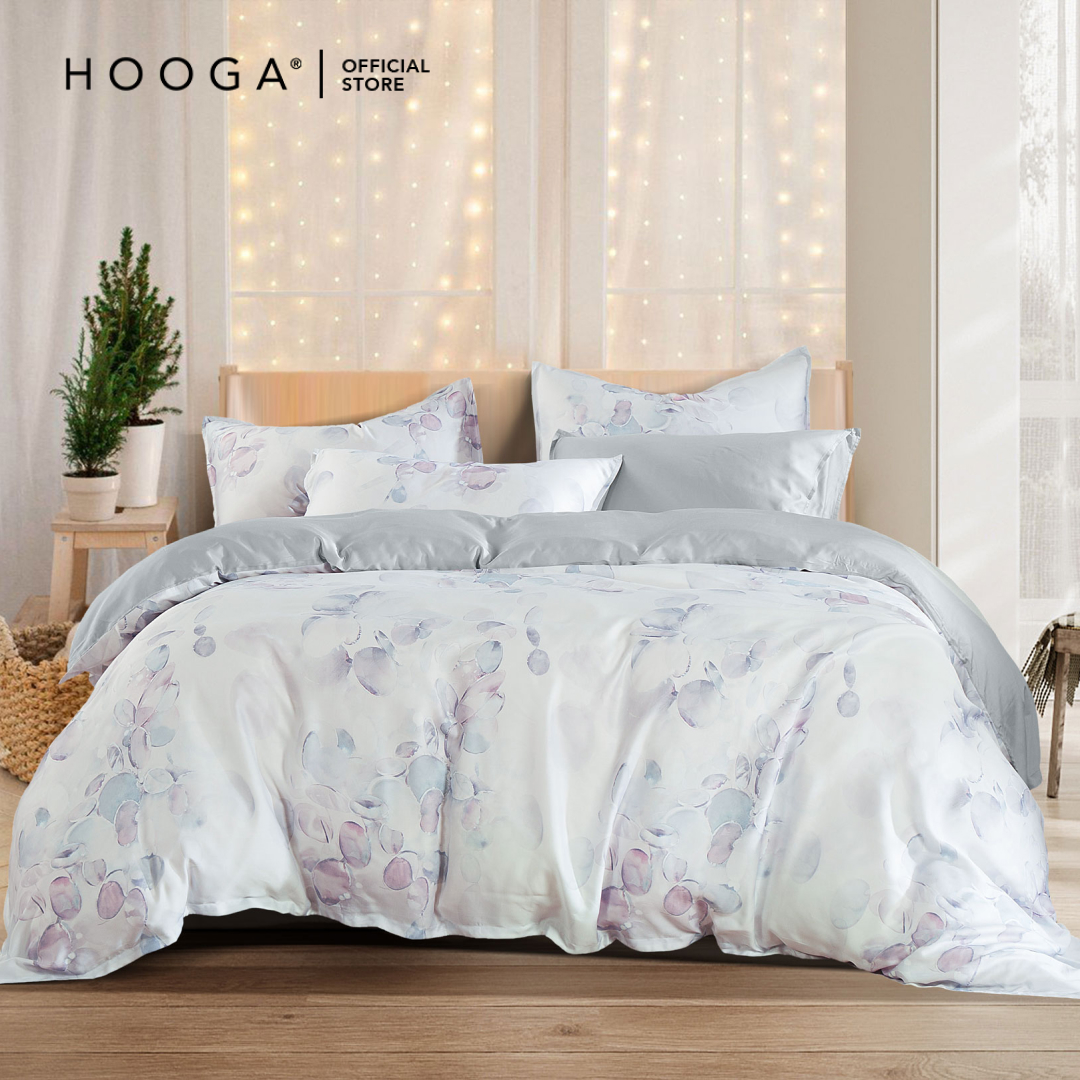 طقم غطاء لحاف سرير من Hooga Faythe 900TC Tencel