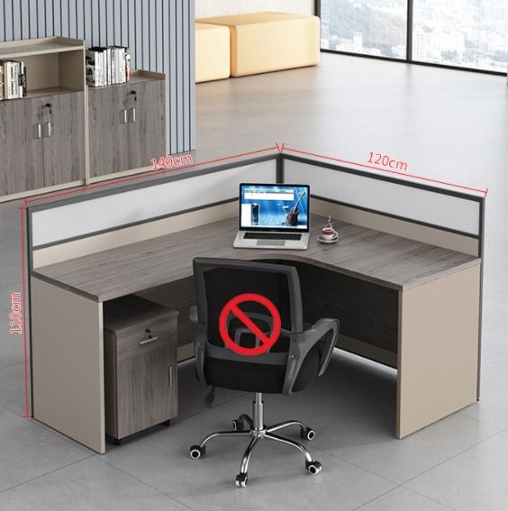SG Ready Stock H301 L Şekli Yüksek Bölmeli İş İstasyonu, Hareketli Kaide, Ev Ofis Masası, Mobilya masası, Kabin, Sandalye