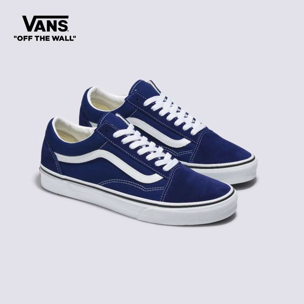 Vans Color Theory Old Skool 여성 스니커즈 (남녀공용 미국 사이즈) 블루 VN0005UFBYM1