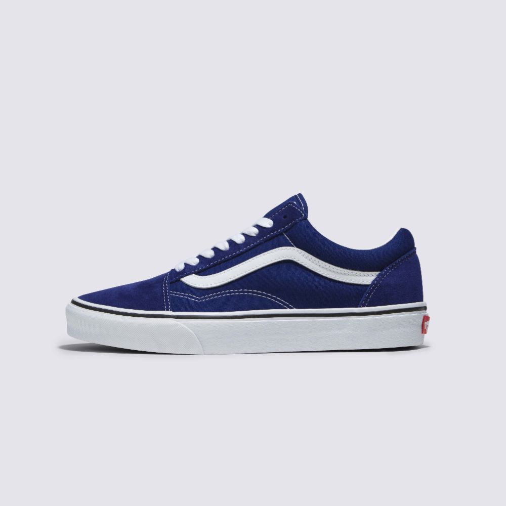Vans Color Theory Old Skool 여성 스니커즈 (남녀공용 미국 사이즈) 블루 VN0005UFBYM1