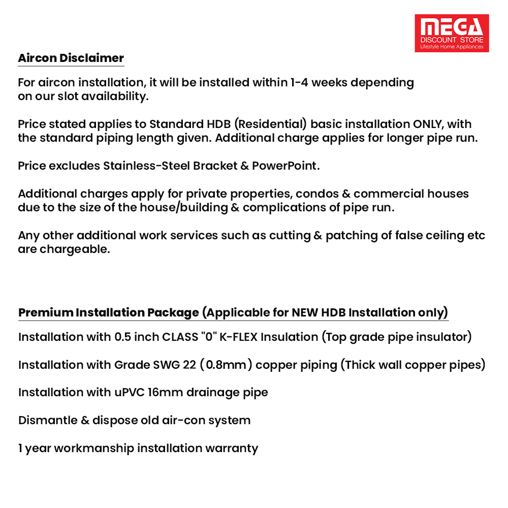 PANASONIC XU SYSTEM 3 AIRCON (5 Ticks) & FREE INSTALLATION / $200 GROCERY VOUCHERS REDEEM FROM PANASONIC · v7