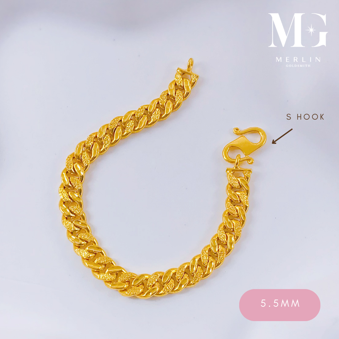 Merlin Goldsmith 22K 916 Gold 5.5mm Baby Milo Bracelet · v3