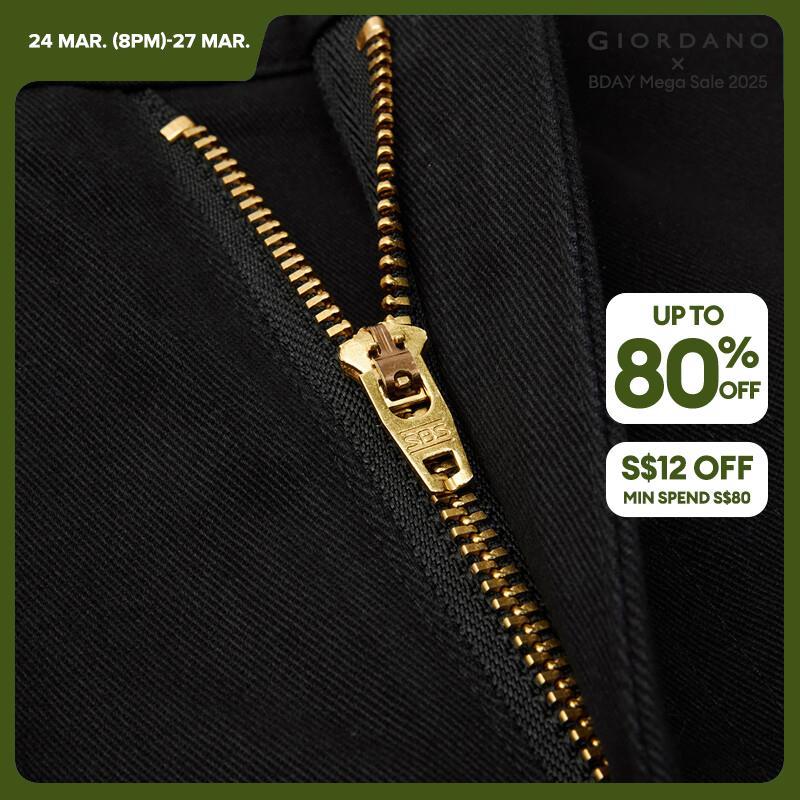 GIORDANO Women Pants Big Pockets Simpple Solid Color Pants 100% Cotton Wide Leg Ankle Length Fashion Casual Pants 05423670 · v2