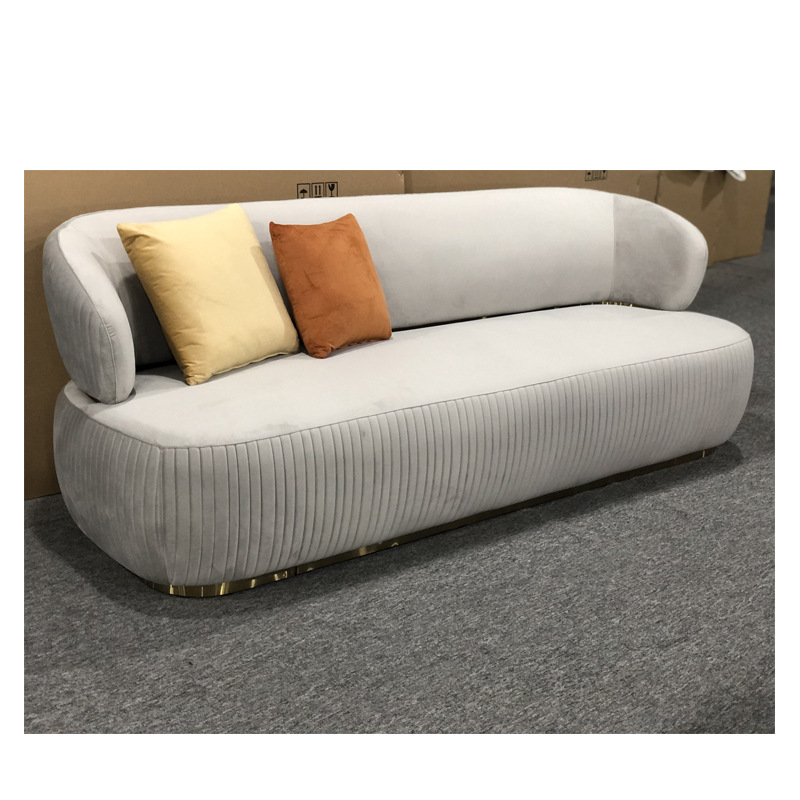 Italian Luxury Cloth Sofa Postmodern Designer Furniture Customized Large Villa Living Room Sofa Combination · v4