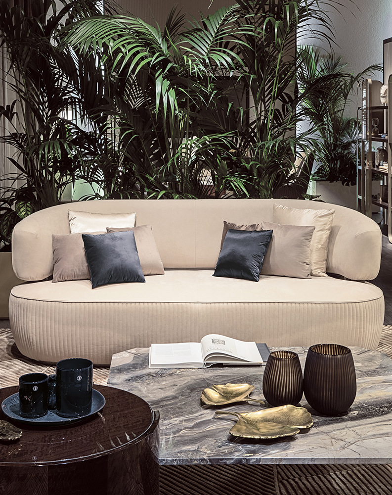 Italian Luxury Cloth Sofa Postmodern Designer Furniture Customized Large Villa Living Room Sofa Combination · v4