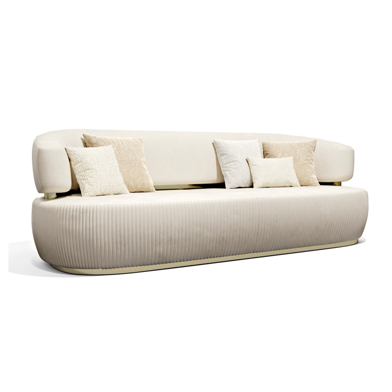 Italian Luxury Cloth Sofa Postmodern Designer Furniture Customized Large Villa Living Room Sofa Combination · v4