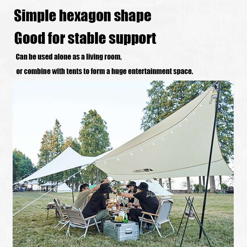 MOBI GARDEN Pergola Exquisite Pergola für Camping im Freien, regendicht, Sonnenschutz, Pergola, leicht, luxuriös, Camping, Baumwoll, Epoche 600
