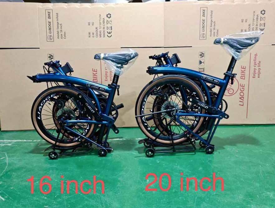 [LIAOGE BIKE] Liaoge888 20 inch trifold bike bicycle rim brake 9 speed folding stable ride (Latest Model) · v5
