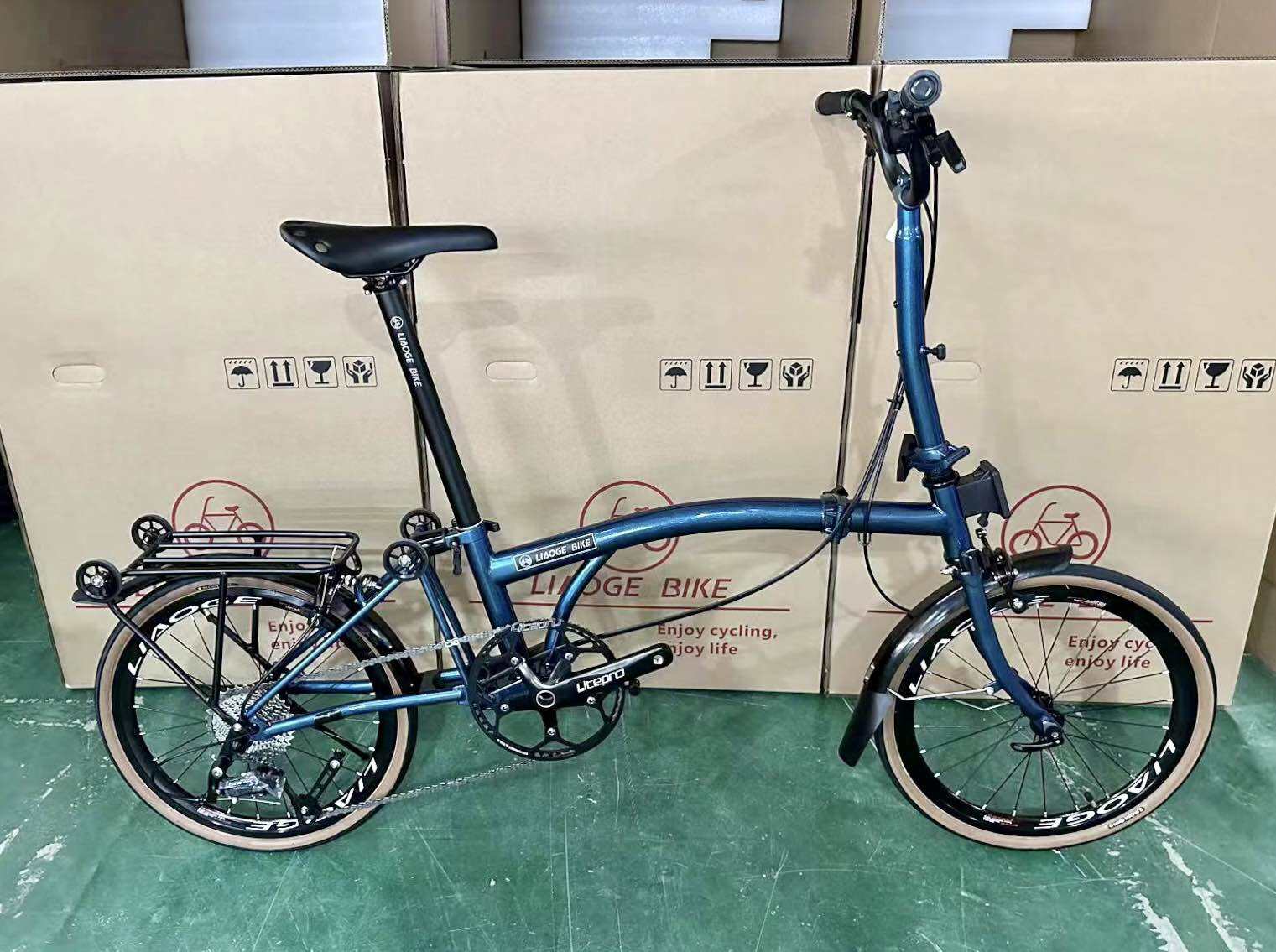 [LIAOGE BIKE] Liaoge888 20 inch trifold bike bicycle rim brake 9 speed folding stable ride (Latest Model) · v5