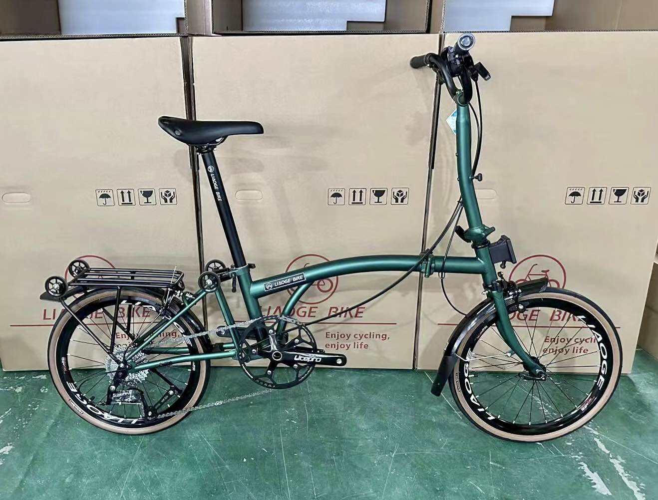 [LIAOGE BIKE] Liaoge888 20 inch trifold bike bicycle rim brake 9 speed folding stable ride (Latest Model) · v5