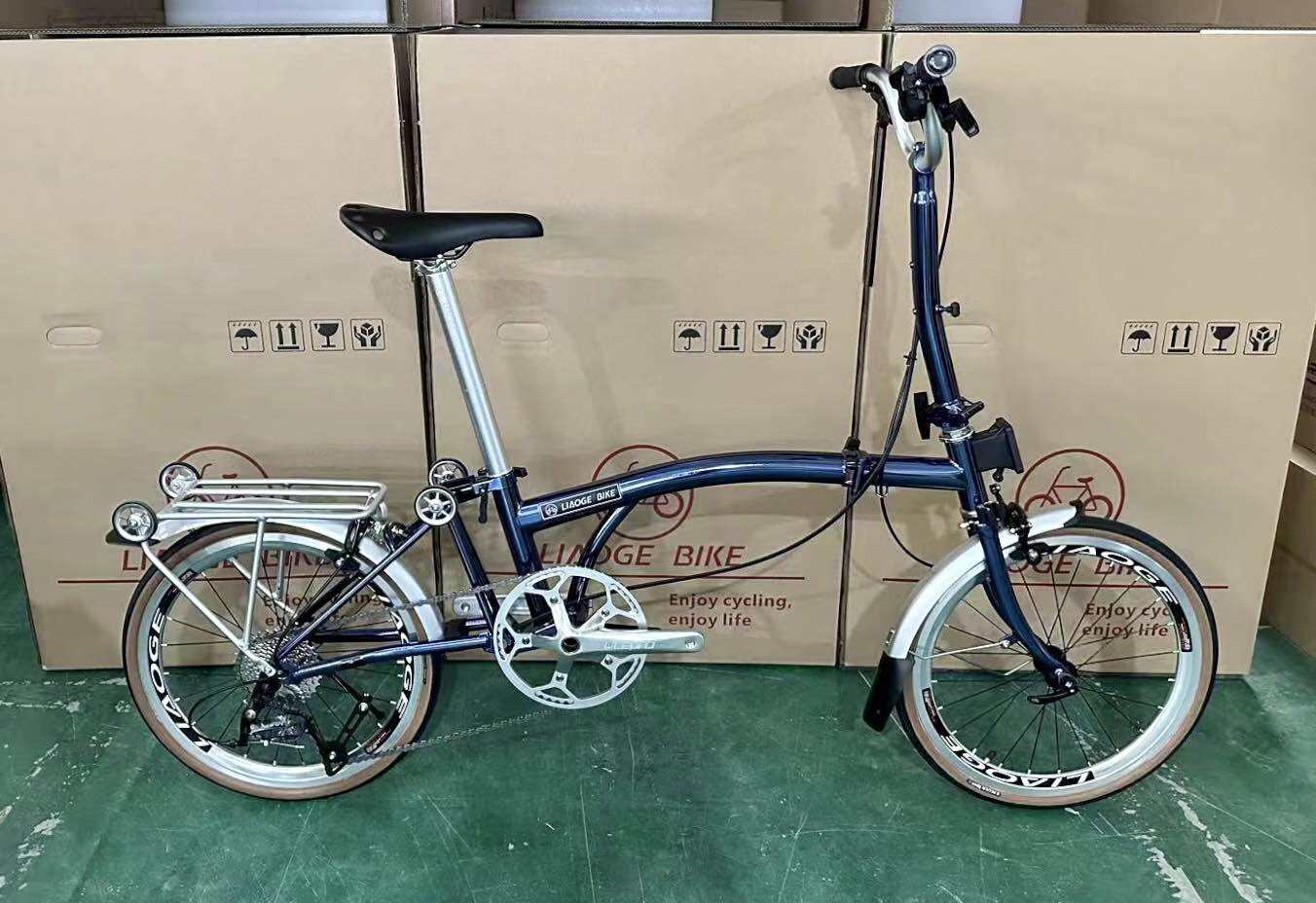 [LIAOGE BIKE] Liaoge888 20 inch trifold bike bicycle rim brake 9 speed folding stable ride (Latest Model) · v5