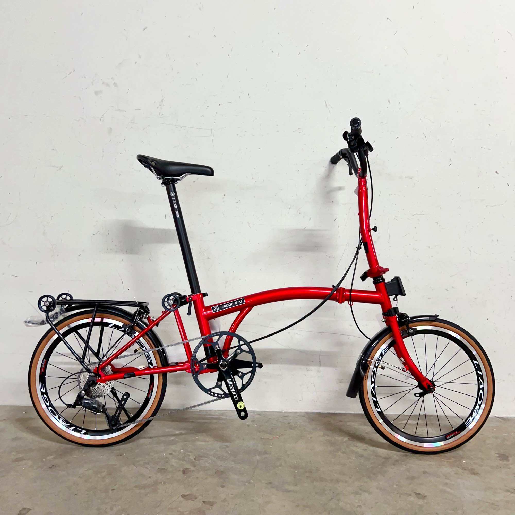 [LIAOGE BIKE] Liaoge888 20 inch trifold bike bicycle rim brake 9 speed folding stable ride (Latest Model) · v5