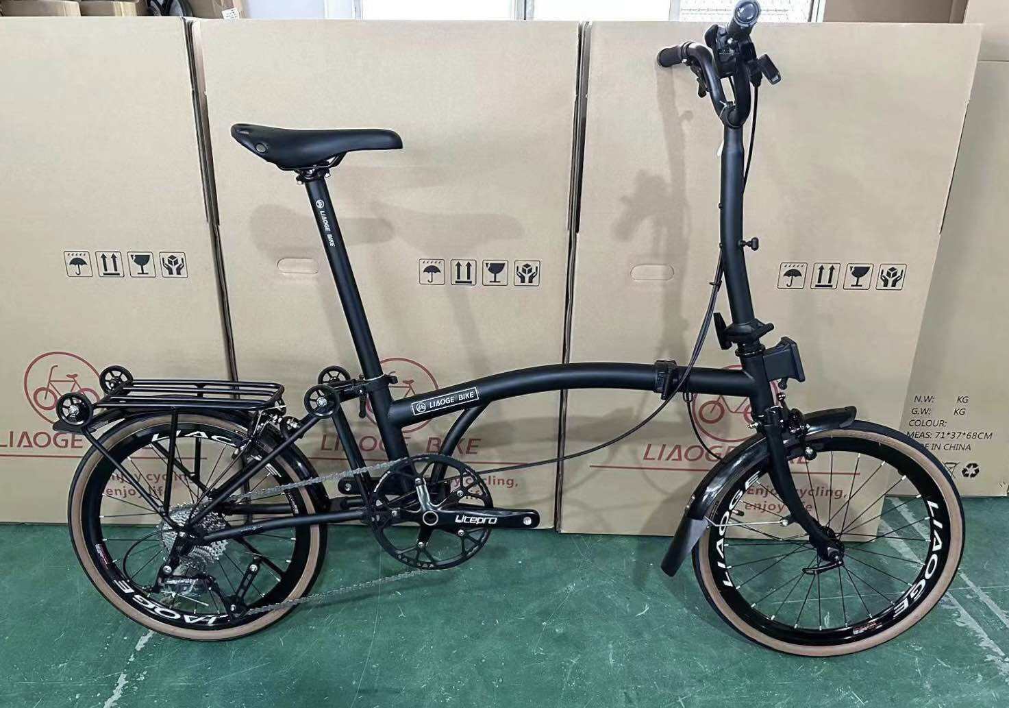 [LIAOGE BIKE] Liaoge888 20 inch trifold bike bicycle rim brake 9 speed folding stable ride (Latest Model) · v5