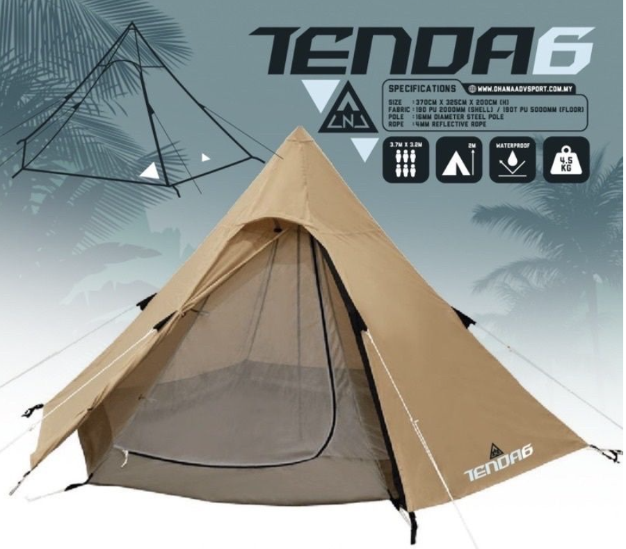 TENDA 6, DOUBLE LAYER, YURTS TENT