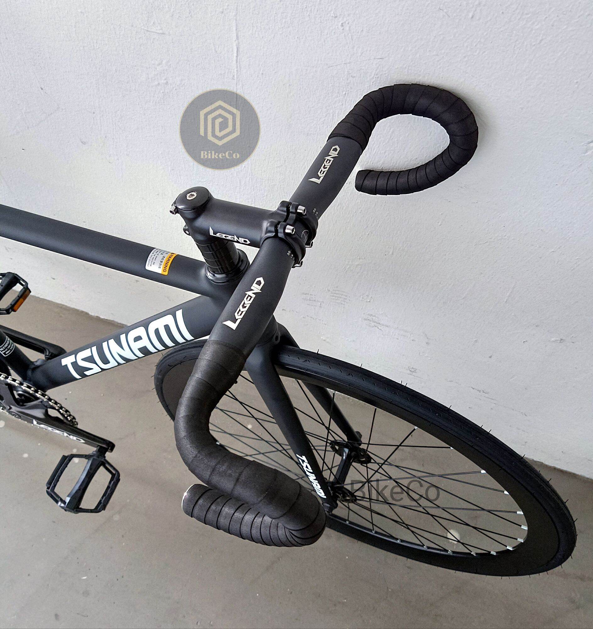 TSUNAMI SNM-100 Fixie | Fixed Gear Bicycle 40mm Aero Deep Profile | Fixed Single Speed Bicycle · v8
