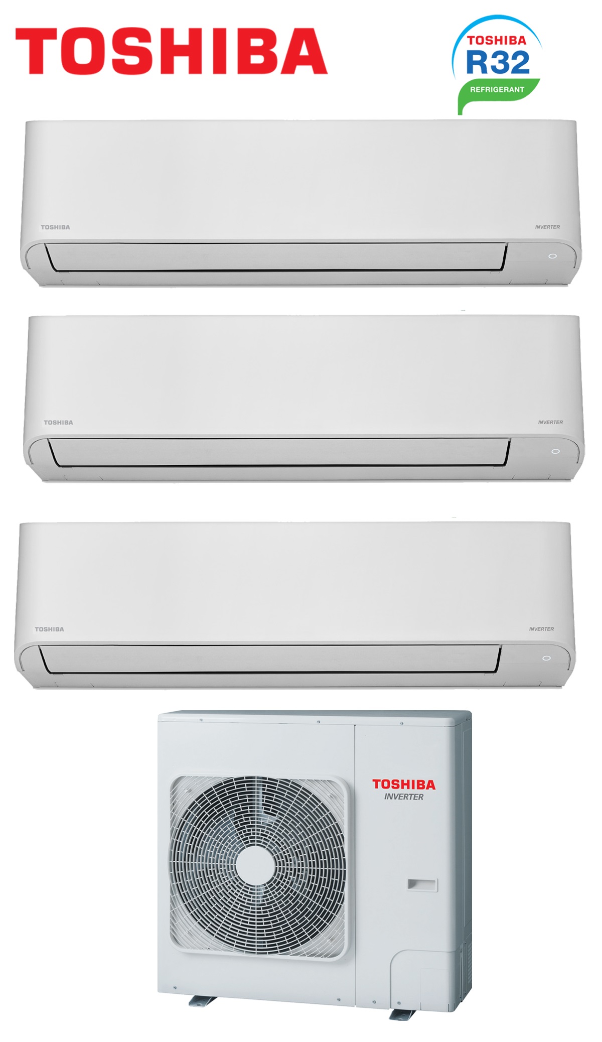 Máy lạnh Toshiba (R32) System 3 được tháo lắp MIỄN PHÍ