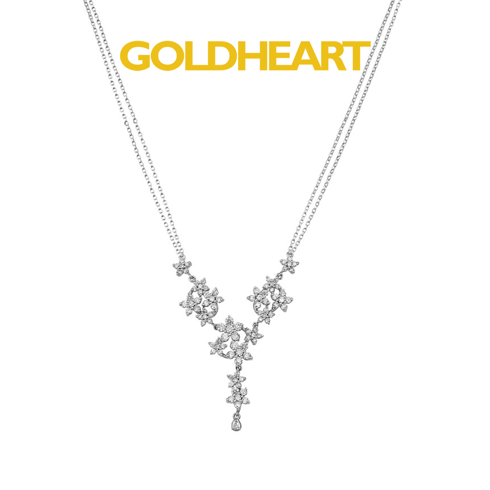 Goldheart KStyle Floral Diamond Necklace · v3