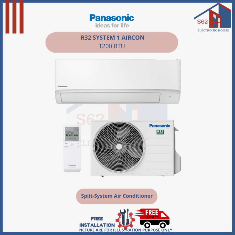 เครื่องปรับอากาศ Panasonic R32 System 1 CUPU12WKZ-CSPU12WKZ - 12000 BTU