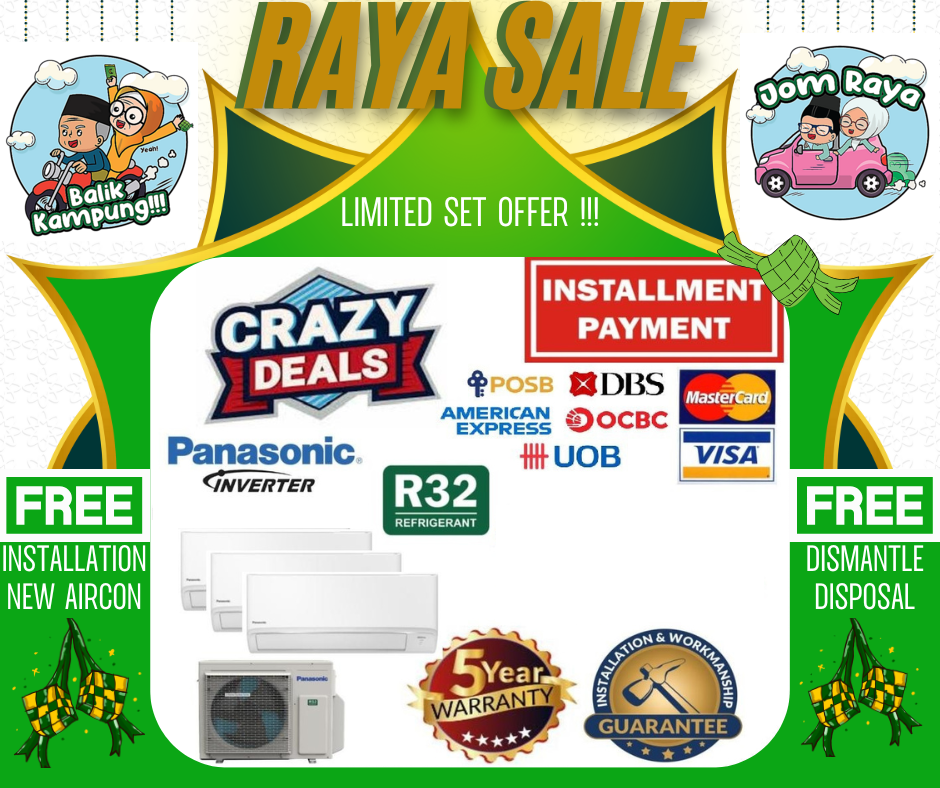 แอร์ Panasonic [R32] ระบบ 3 ถอดล้างฟรี