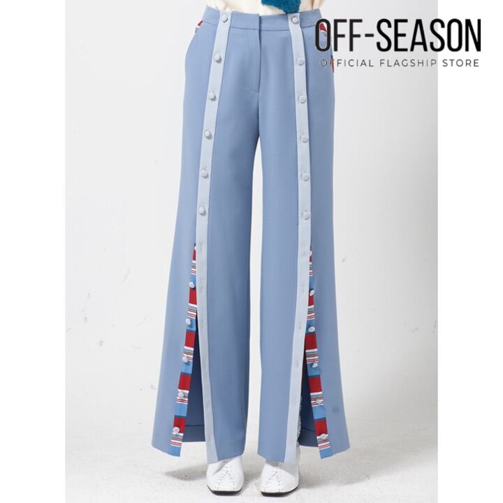 Außerhalb der Saison LIE Lange Hose mit weitem Bein und Knopfdetail im Ausverkauf