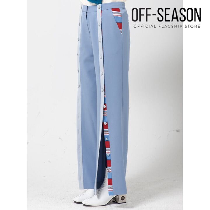 Außerhalb der Saison LIE Lange Hose mit weitem Bein und Knopfdetail im Ausverkauf