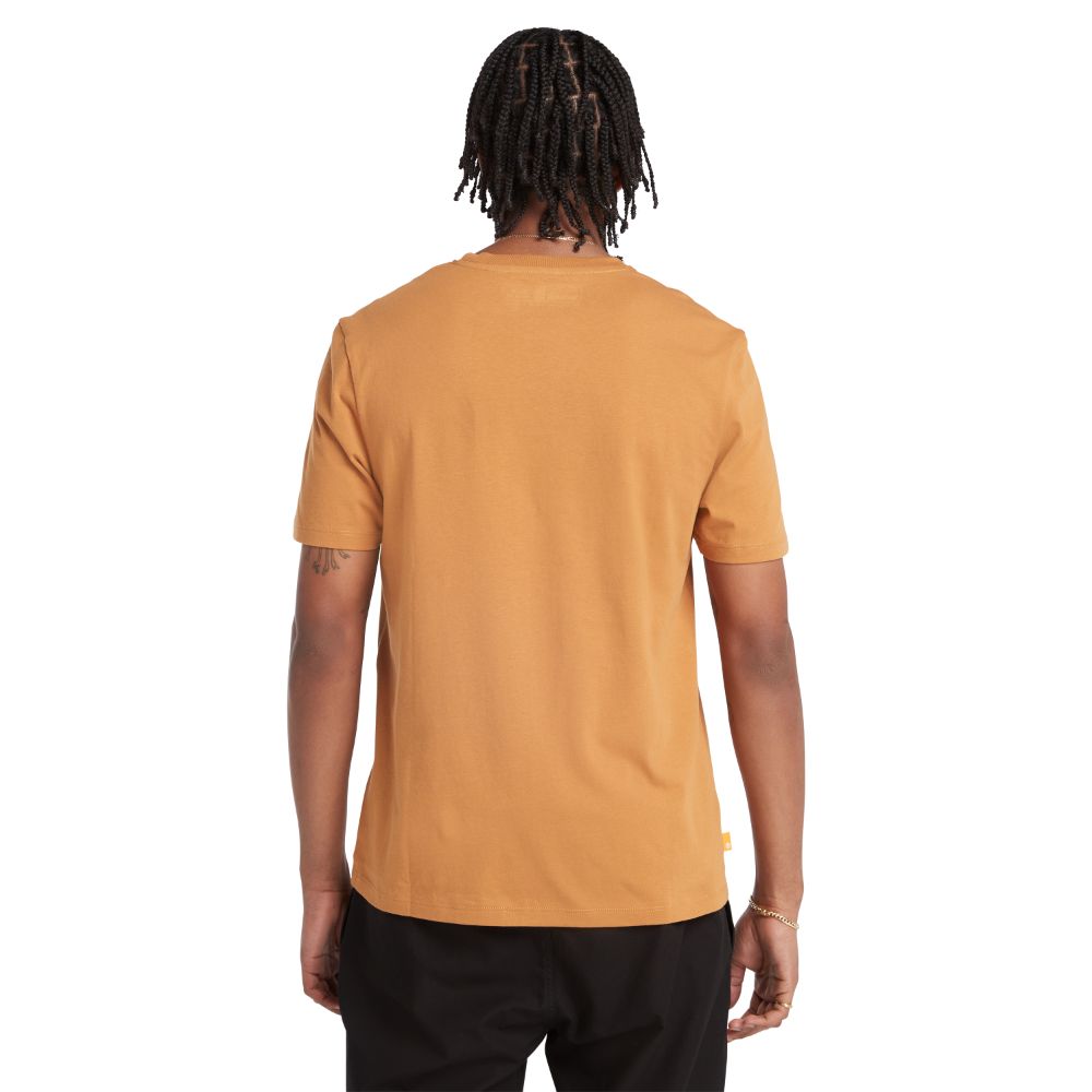 Timberland Men's Short Sleeves Workwear Label Tee Wheat Boot