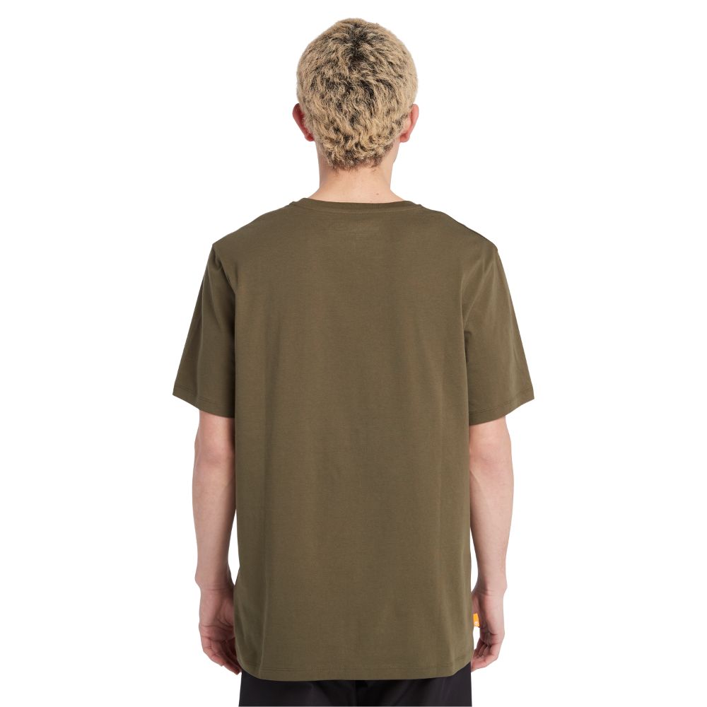 Timberland Men's Short Sleeves Graphic Logo Tee Grape Leaf