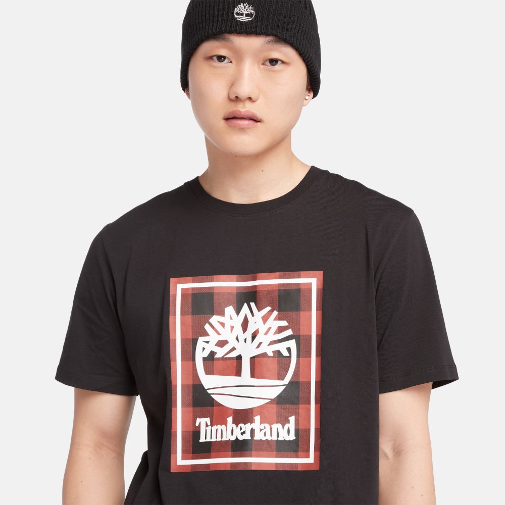 Timberland Men's  Short Sleeves Buffalo Tee Black