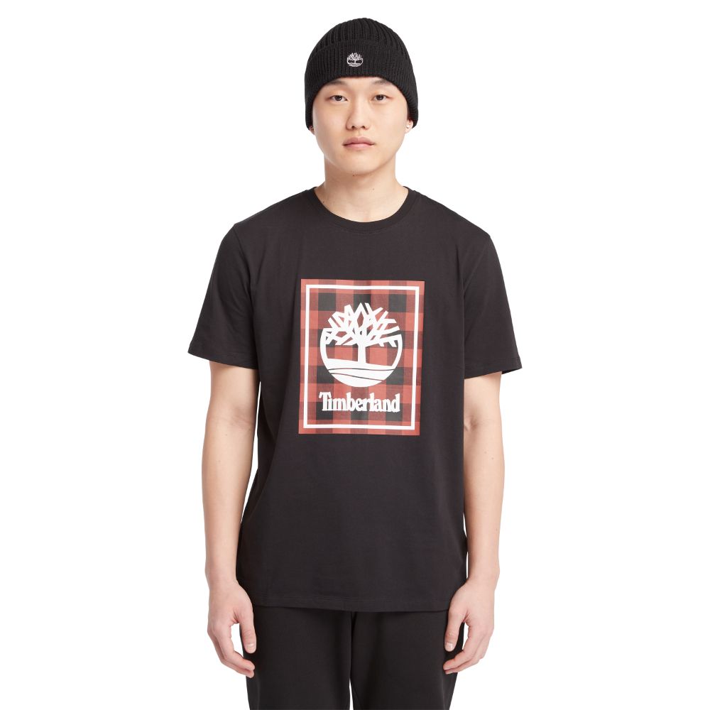 Timberland Men's  Short Sleeves Buffalo Tee Black