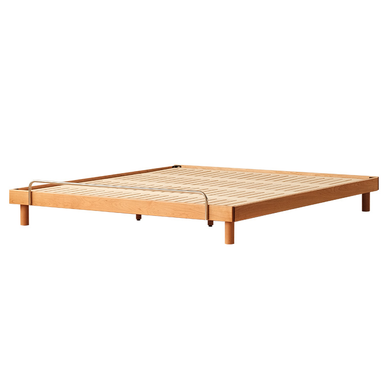 Huhu tatami yatak Japon tarzı masif ahşap çift kişilik yatak kiraz ahşap mobilya 1,5 metre 1,8 metre başucu yatağı olmayan küçük daire