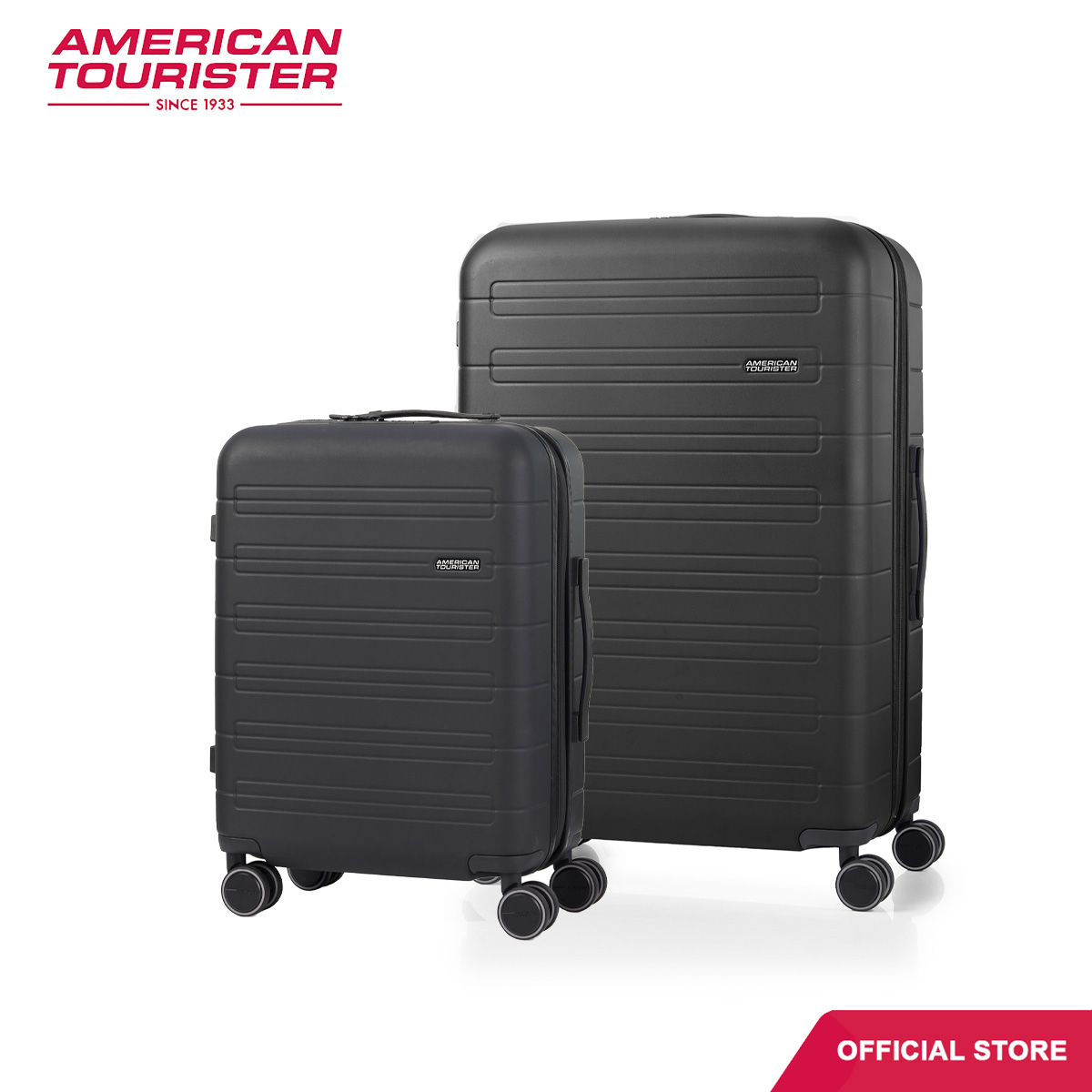 Ensemble de 2 PC American Tourister Novastream B (SP55/77E T SEC ZIP)