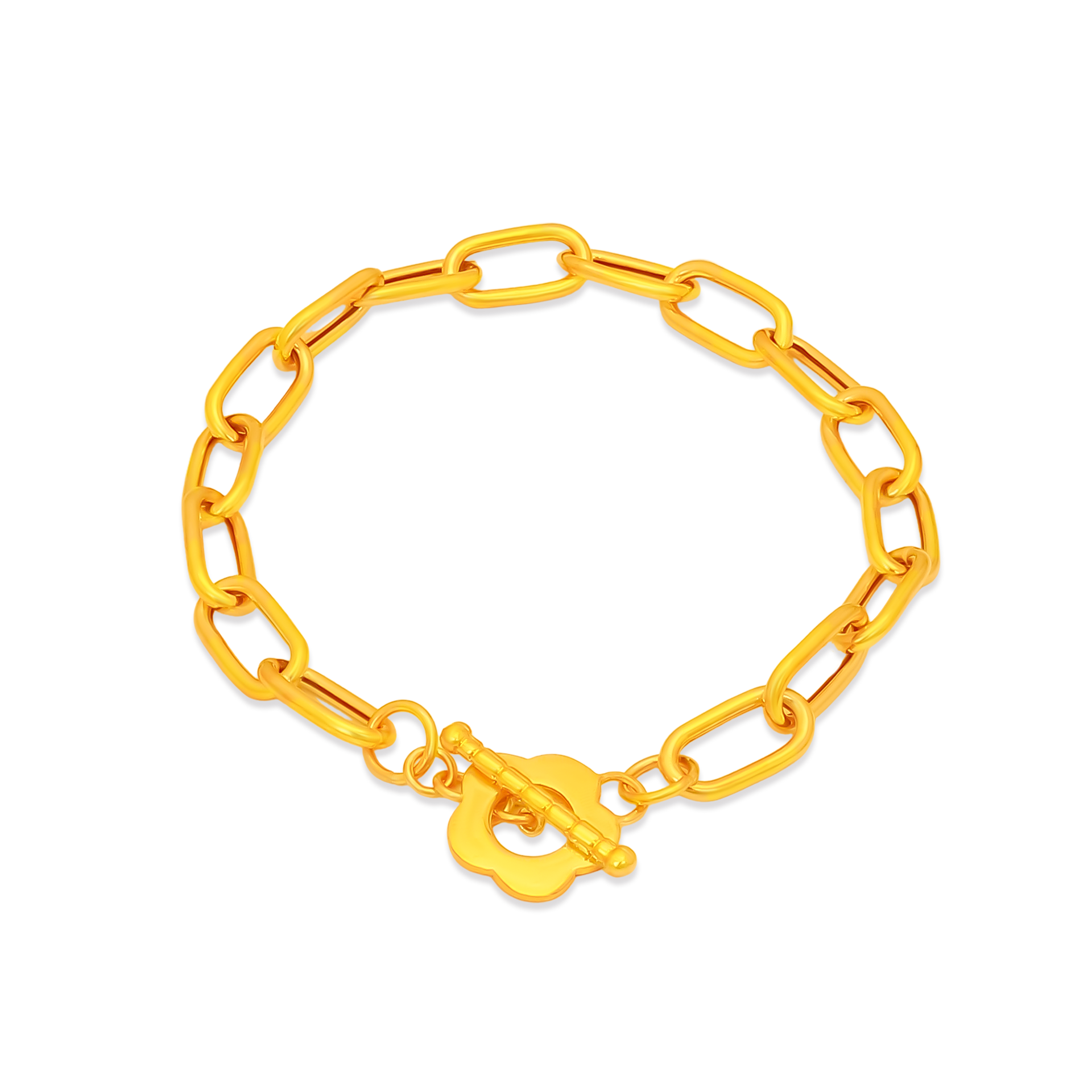 TAKA Jewellery Armreif, vergoldet, 916, Glieder