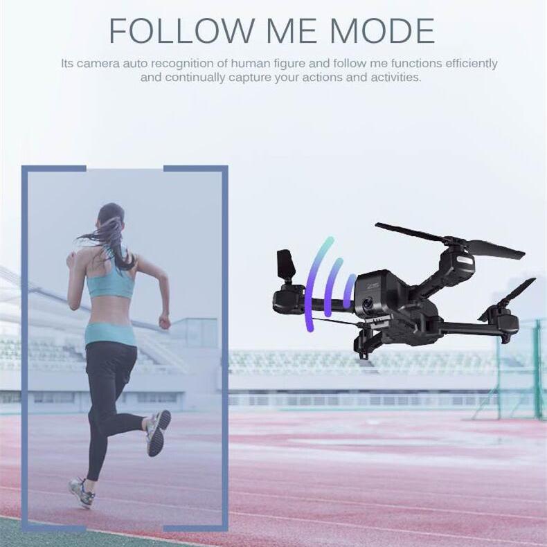 *Drone da viaggio perfetto* Comandi gestuali Seguimi Drone quadricottero FPV Dual GPS Full HD *NERO *VERSIONE PERSONALIZZATA 5G/1080P**