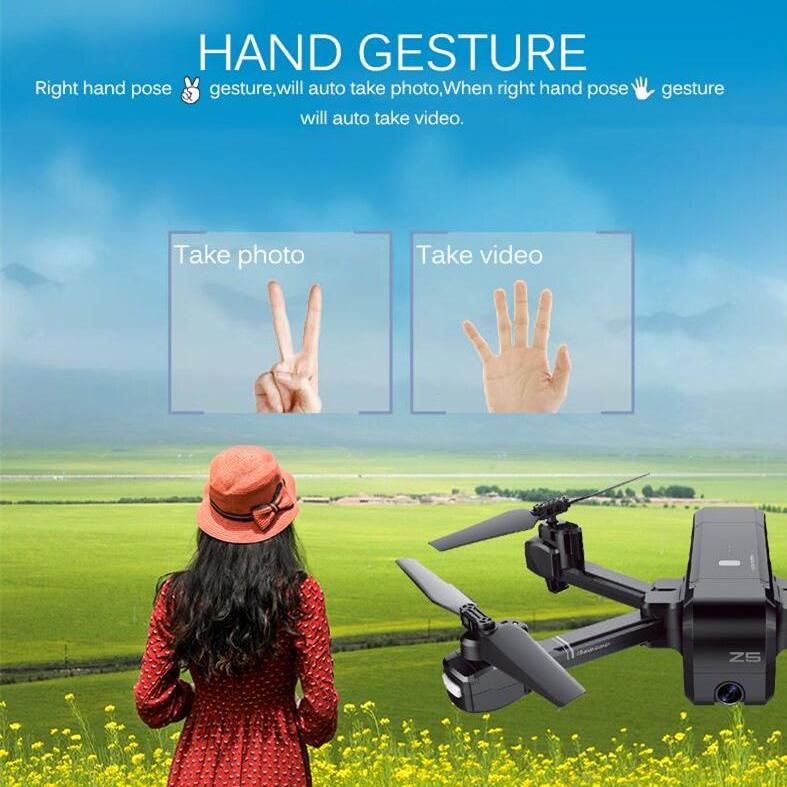 *Drone da viaggio perfetto* Comandi gestuali Seguimi Drone quadricottero FPV Dual GPS Full HD *NERO *VERSIONE PERSONALIZZATA 5G/1080P**