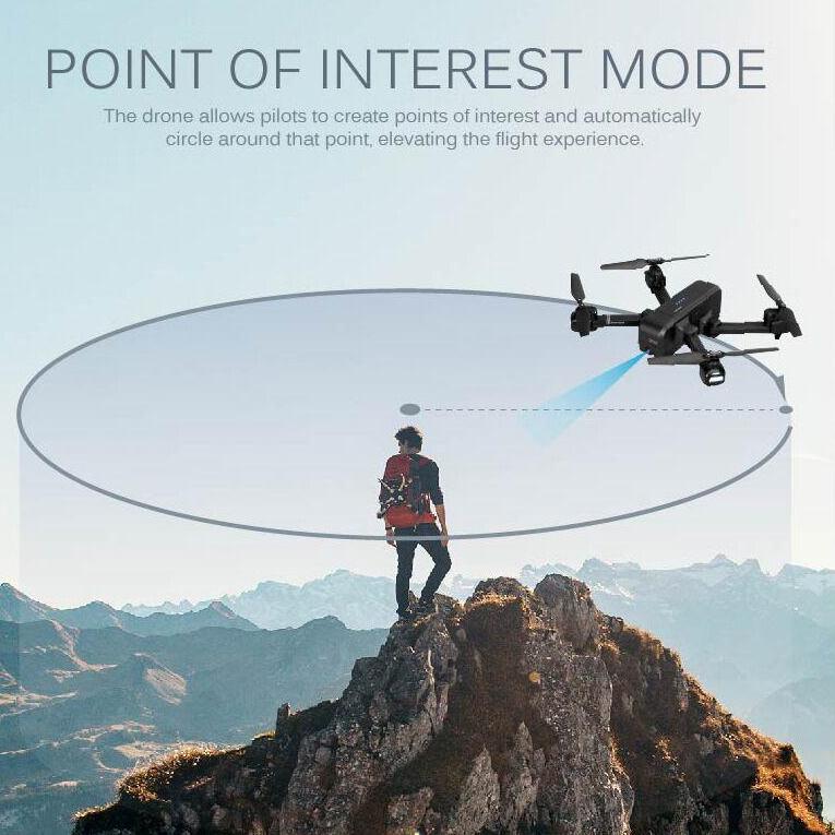 *Drone da viaggio perfetto* Comandi gestuali Seguimi Drone quadricottero FPV Dual GPS Full HD *NERO *VERSIONE PERSONALIZZATA 5G/1080P**
