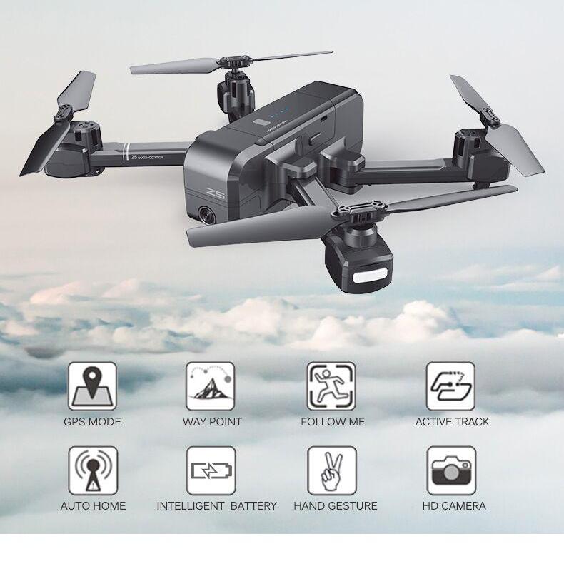 *Drone da viaggio perfetto* Comandi gestuali Seguimi Drone quadricottero FPV Dual GPS Full HD *NERO *VERSIONE PERSONALIZZATA 5G/1080P**