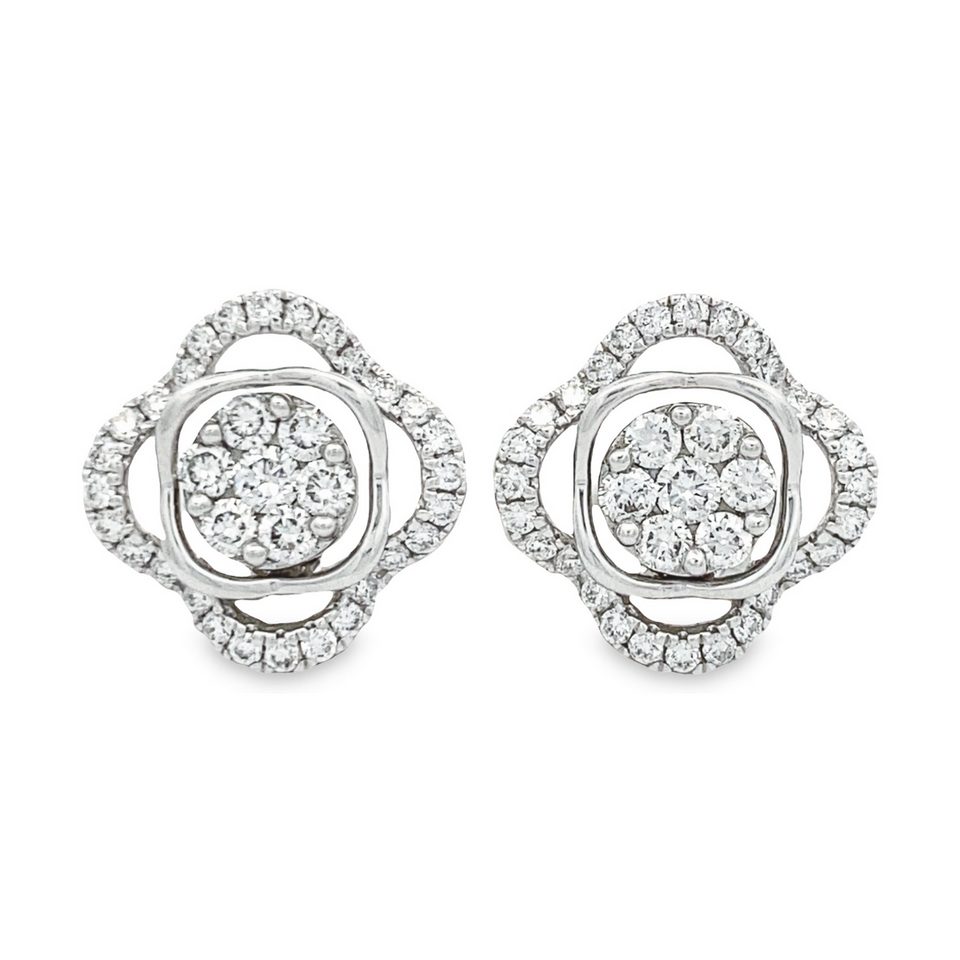 Top Cash Jewellery 10K 실험실 재배 댄글링 디자인 다이아몬드 스터드 귀걸이