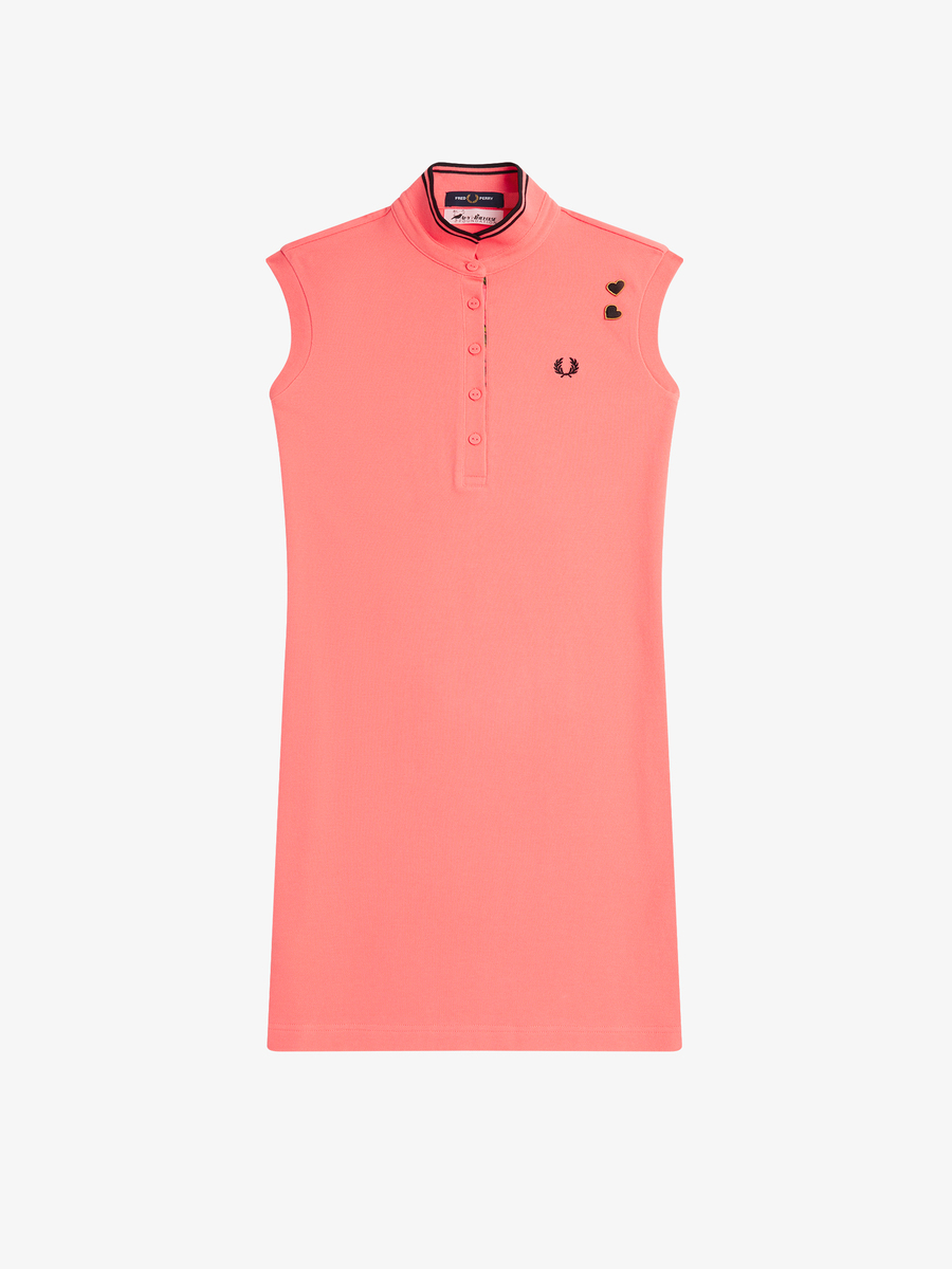 Fred Perry SD5143 Amy Winehouse Printed Trim Pique Dress · v2