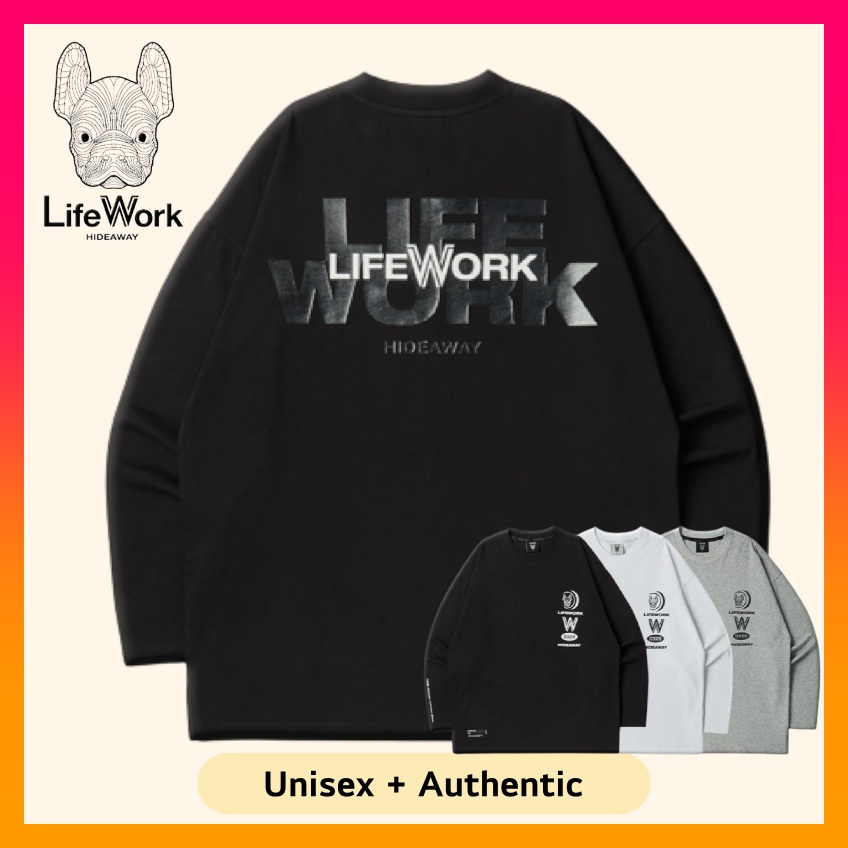 LIFEWORK Multi Logo Print T Shirt (23FW)