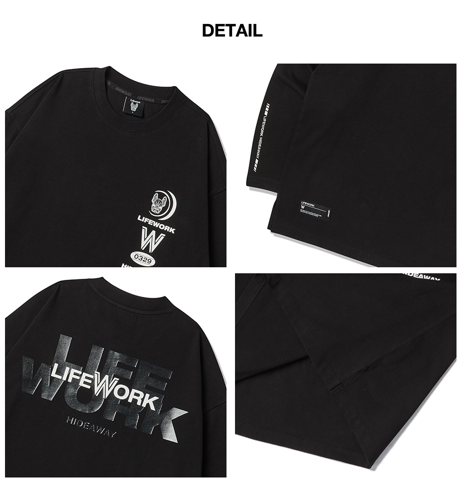 LIFEWORK Multi Logo Print T Shirt (23FW) · v3