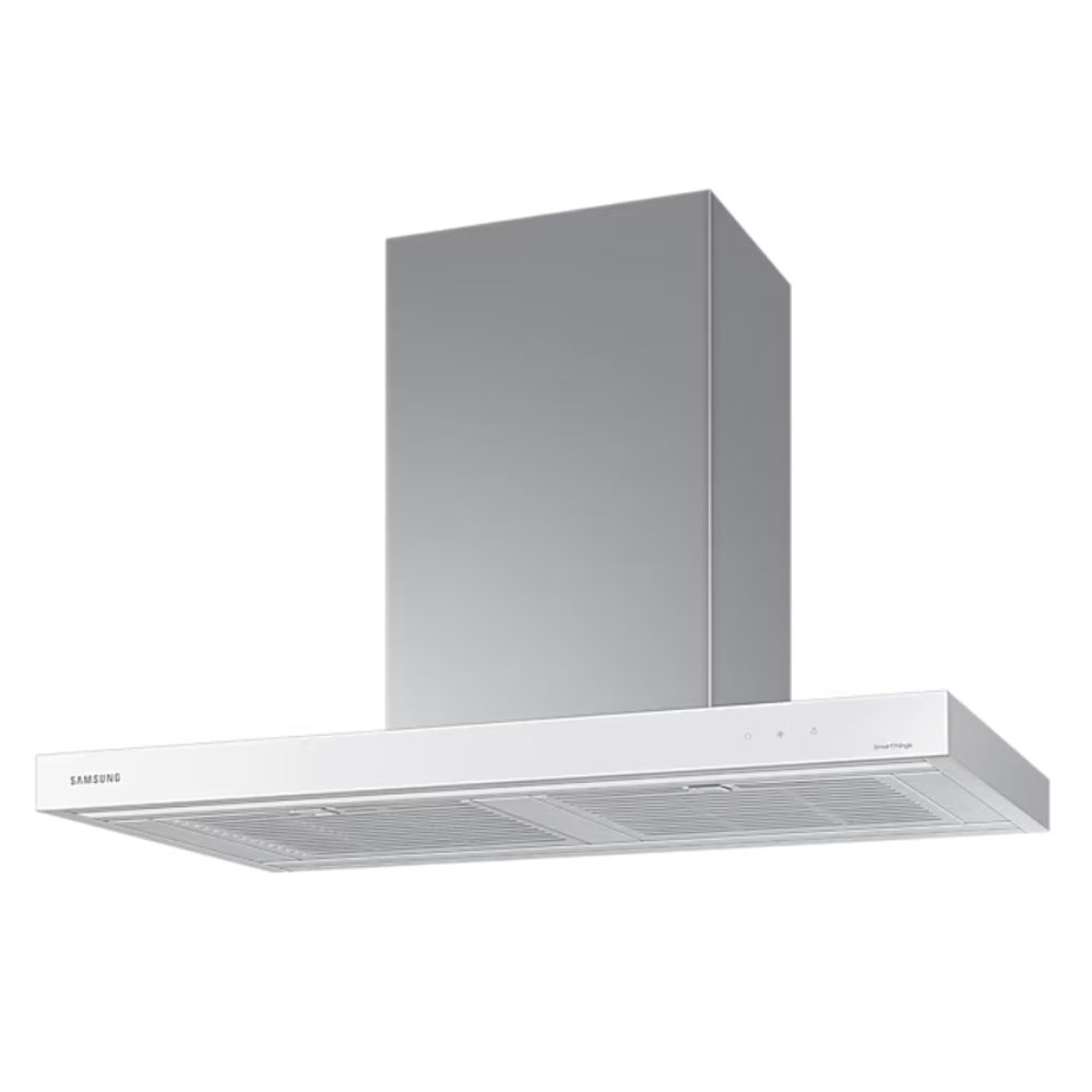 (Sperrig) (Paket) Samsung NZ64B5067YY/SP Maßgeschneidertes eingebautes Induktionskochfeld (60 cm) + NK36CB665WWHSP Maßgeschneiderte Dunstabzugshaube (90 cm)