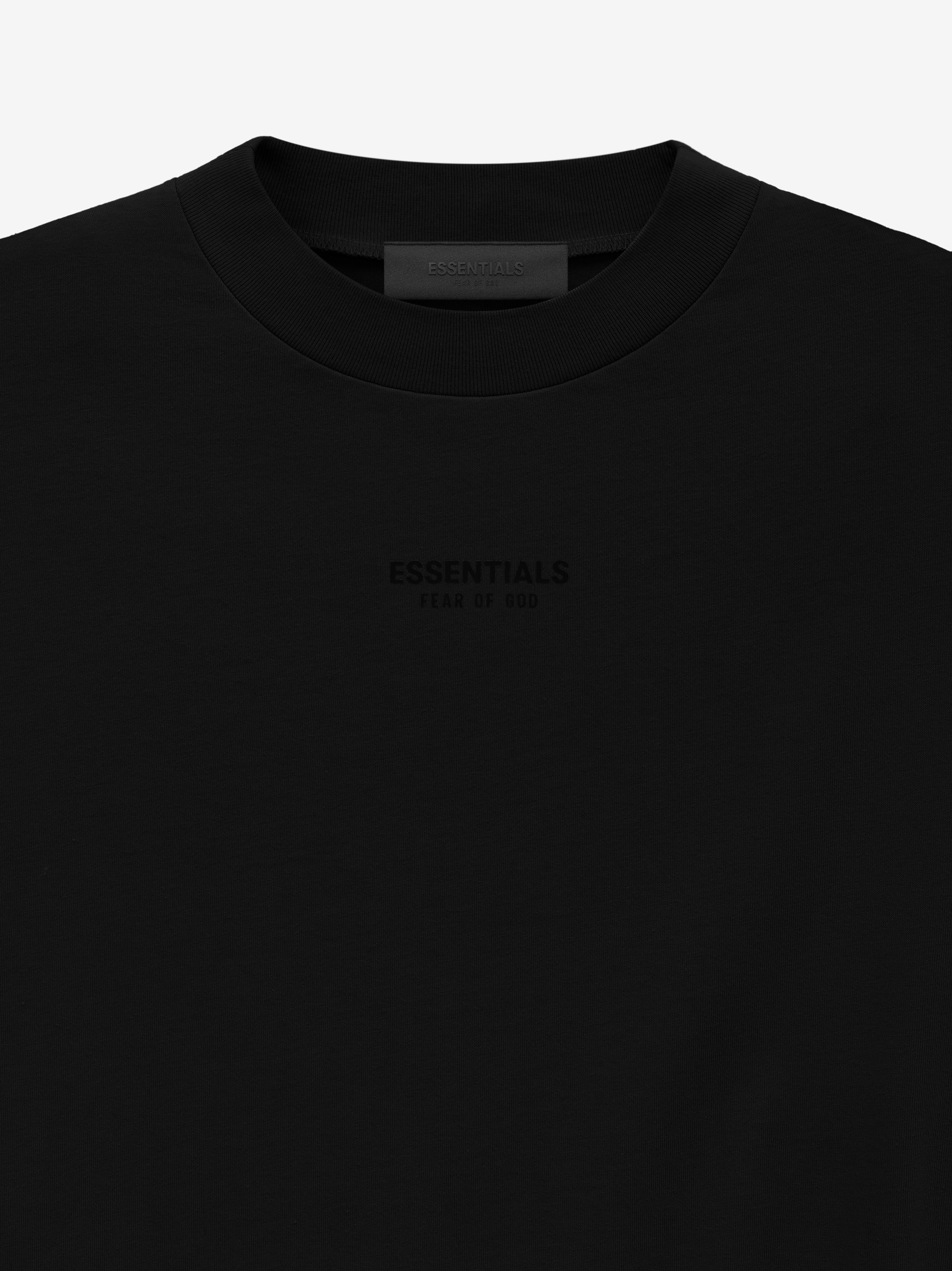 [JSHOPSPREE] [VENDITORE SG] T-shirt della collezione FOG Essentials FW23 Jet Black