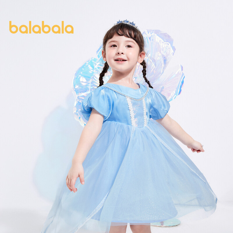バラバラ 子供服 ベビードレス 小さな子供用ドレス 子供用プリンセスドレス 女の子 夏用 ネットドレス 外国製 スイート