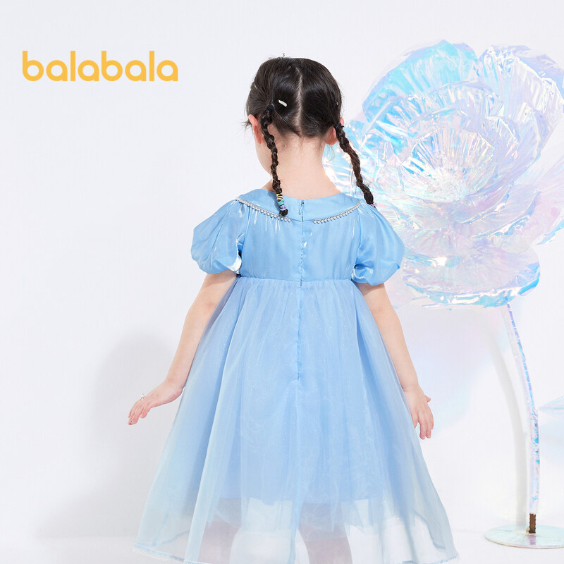 バラバラ 子供服 ベビードレス 小さな子供用ドレス 子供用プリンセスドレス 女の子 夏用 ネットドレス 外国製 スイート