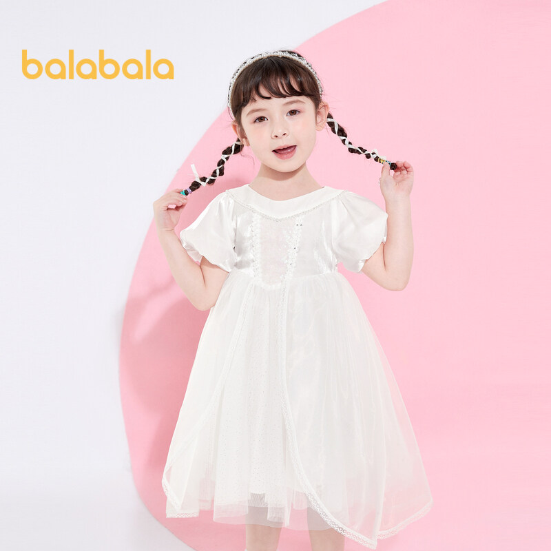 バラバラ 子供服 ベビードレス 小さな子供用ドレス 子供用プリンセスドレス 女の子 夏用 ネットドレス 外国製 スイート