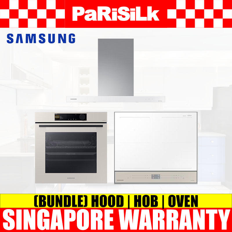 (ขนาดใหญ่) (มัดรวม) Samsung NZ64B5067YY/SP NK36CB665WWHSP NV7B6675CAA/SP เตา เครื่องดูดควัน และเตาอบแบบบิวท์อินที่สั่งทำพิเศษ