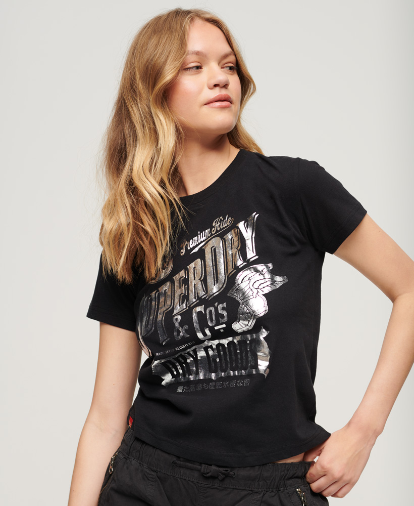 Workwear Scripted Graphic T-Shirt - Black