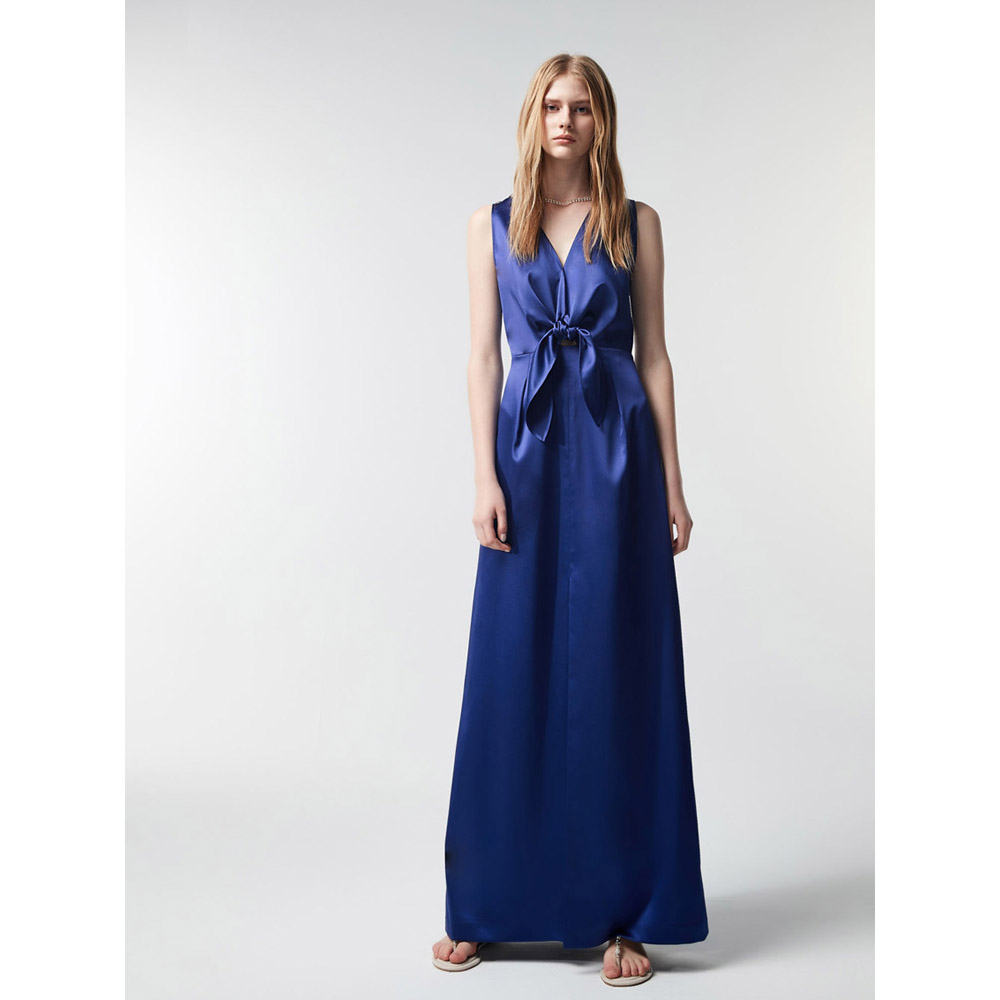 iROO Women Fashion Satin Long Dress · v2