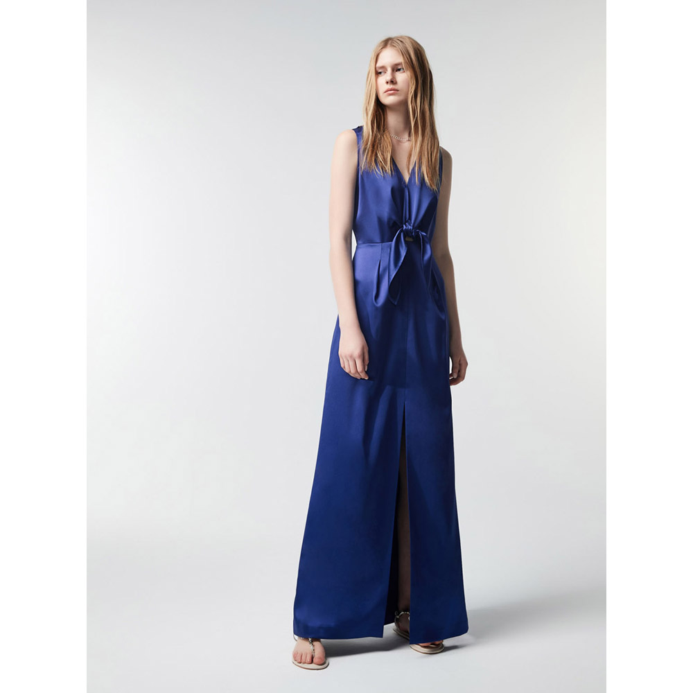 iROO Women Fashion Satin Long Dress · v2
